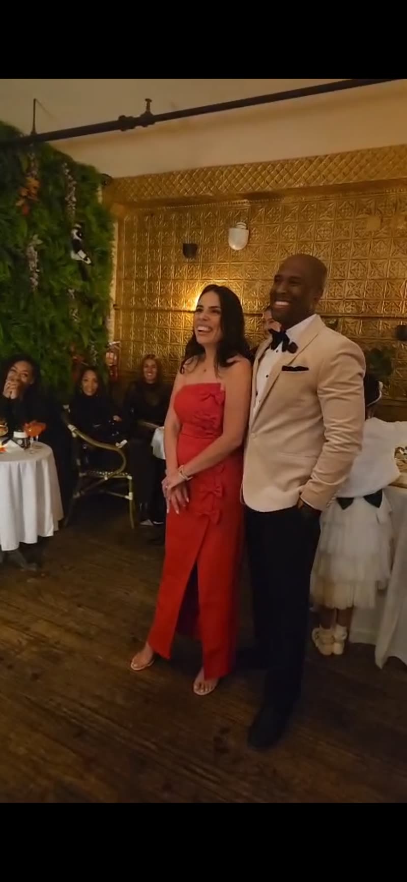 Alexandra and André celebrating their engagement